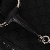 Gucci Monogram Canvas Horsebit Medium Pochette