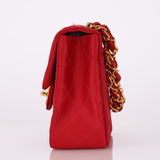 Rare Chanel Satin Red Mini Square Top Handle