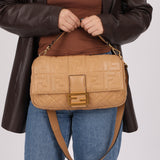 Fendi 1974 Zucca Embossed Baguette