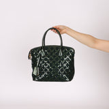 Limited Edition Louis Vuitton Emerald Patent Monogram Fascination Lockit Bag