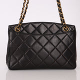 Chanel 1994 Lambskin Turnlock Chain Shoulder Tote