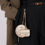 Chanel 2024 Calfskin Gold Multi Coin Purse and Micro Bag