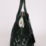 Limited Edition Louis Vuitton Emerald Patent Monogram Fascination Lockit Bag