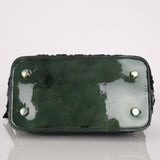 Limited Edition Louis Vuitton Emerald Patent Monogram Fascination Lockit Bag