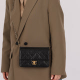 Chanel 2014 Quilted Lambskin Medium Turnlock Flap