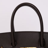 Hermes 2000 Courchevel Chocolate Birkin 35 GHW