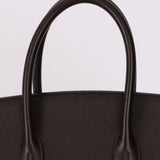 Hermes 2000 Courchevel Chocolate Birkin 35 GHW