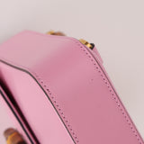 Gucci Pink Bamboo Turnlock Vertical Top Handle 3 Way Bag