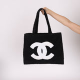 Ultra-Rare Runway Chanel 1989 Terrycloth Timeless Tote