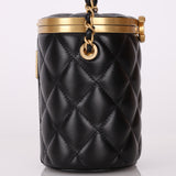 Chanel 2021 Lambskin Mini Crown Box Vanity