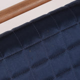 Rare Chanel 2002 Satin Navy Re-Issue Chocolate Bar Wood Top Handle