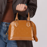 Louis Vuitton Rose Velours Vernis Alma BB