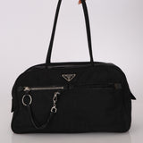 Prada Nylon Double Pocket Shoulder Bag