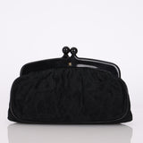 Chanel 1986 Suede Kisslock Clutch