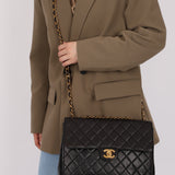 Chanel 1996 Turnlock Jumbo Flap Bag 24K GP