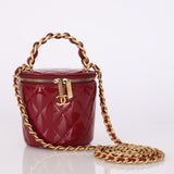 Chanel 2022 Patent Afternoon Tea Vanity Crossbody