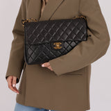 Chanel 1996 Turnlock Jumbo Flap Bag 24K GP