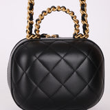 Chanel 2022 Lambskin Round Bubble Vanity