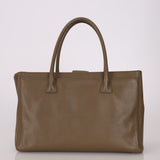 Chanel 2014 Taupe Calfskin Cerf Executive Medium Tote