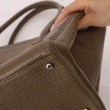 Chanel 2014 Taupe Calfskin Cerf Executive Medium Tote