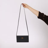 Hermès 2023 Noir Epsom Kelly To Go Wallet GHW