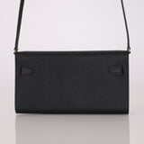 Hermès 2023 Noir Epsom Kelly To Go Wallet GHW
