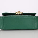 Chanel 19 Calfskin Infinity Green Top Handle Single Flap