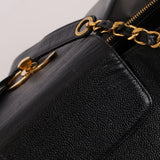 Rare Vintage Chanel Caviar Double-Sided Supermodel Tote