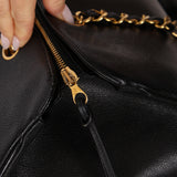 Rare Vintage Chanel Caviar Double-Sided Supermodel Tote