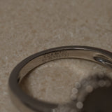 Van Cleef & Arpels 18K White Gold Diamond Mother of Pearl Vintage Alhambra Ring