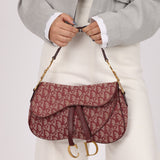 Dior 2002 Red Trotter Double Saddle
