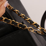 Rare Vintage Chanel Caviar Double-Sided Supermodel Tote