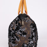 Louis Vuitton Monogram Fleur De Jais Sequins Speedy 30