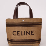 Celine Raffia Cabas Mini Tote