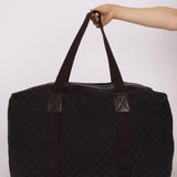 Gucci Denim Monogram Duffle Bag with Pouch