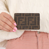 Fendi Nappa Dual Sided Zucca Card Holder