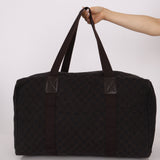 Gucci Denim Monogram Duffle Bag with Pouch