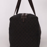 Gucci Denim Monogram Duffle Bag with Pouch