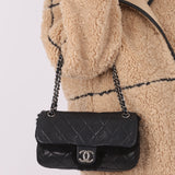 Chanel 2008 Lambskin Fur Single Flap