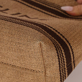 Celine Raffia Cabas Mini Tote