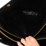Gucci Denim Monogram Duffle Bag with Pouch