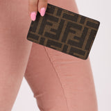 Fendi Nappa Dual Sided Zucca Card Holder