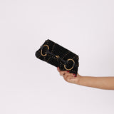 Gucci Suede Horsebit Studded Pochette