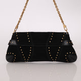 Gucci Suede Horsebit Studded Pochette