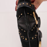 Gucci Suede Horsebit Studded Pochette