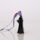 Hermès Noir Tadelakt Micro Kelly Twilly Bag Charm GHW