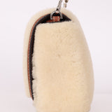 Fendi Shearling Flap Crossbody Bag