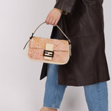 Rare Fendi Persian Lamb and Felt Baguette