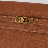 Hermès 2020 Epsom Gold Kelly Wallet GHW