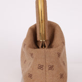 Rare Fendi Wool Karligraphy Medium First Clutch